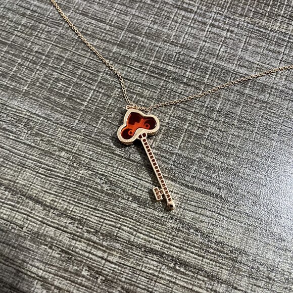 Tiffany & Co. Heart Crown Key Necklace 18k - Picture 4 of 5